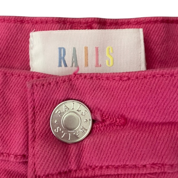 Rails The Getty High Rise Wide Leg Jeans in Hibiscus Pink Revolve Style - Picture 7 of 11